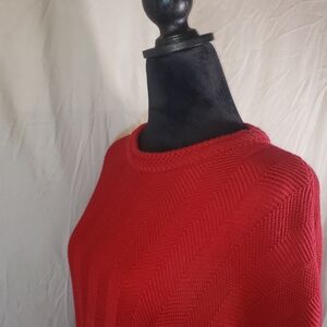 Chaps Men's Bold Red Crewneck Sweater - L